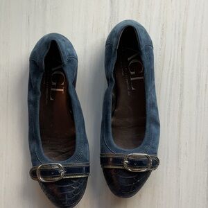 AGL | Brigita Leather Cap toe Ballet Flats